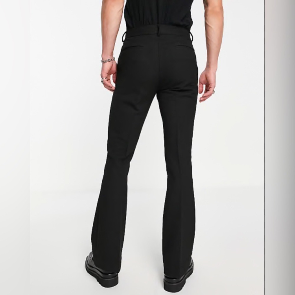 ASOS Men's Bootcut Black Jeans